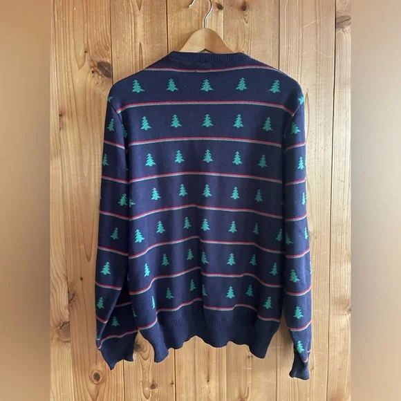 Vintage Knits Cotton Christmas Tree Sweater